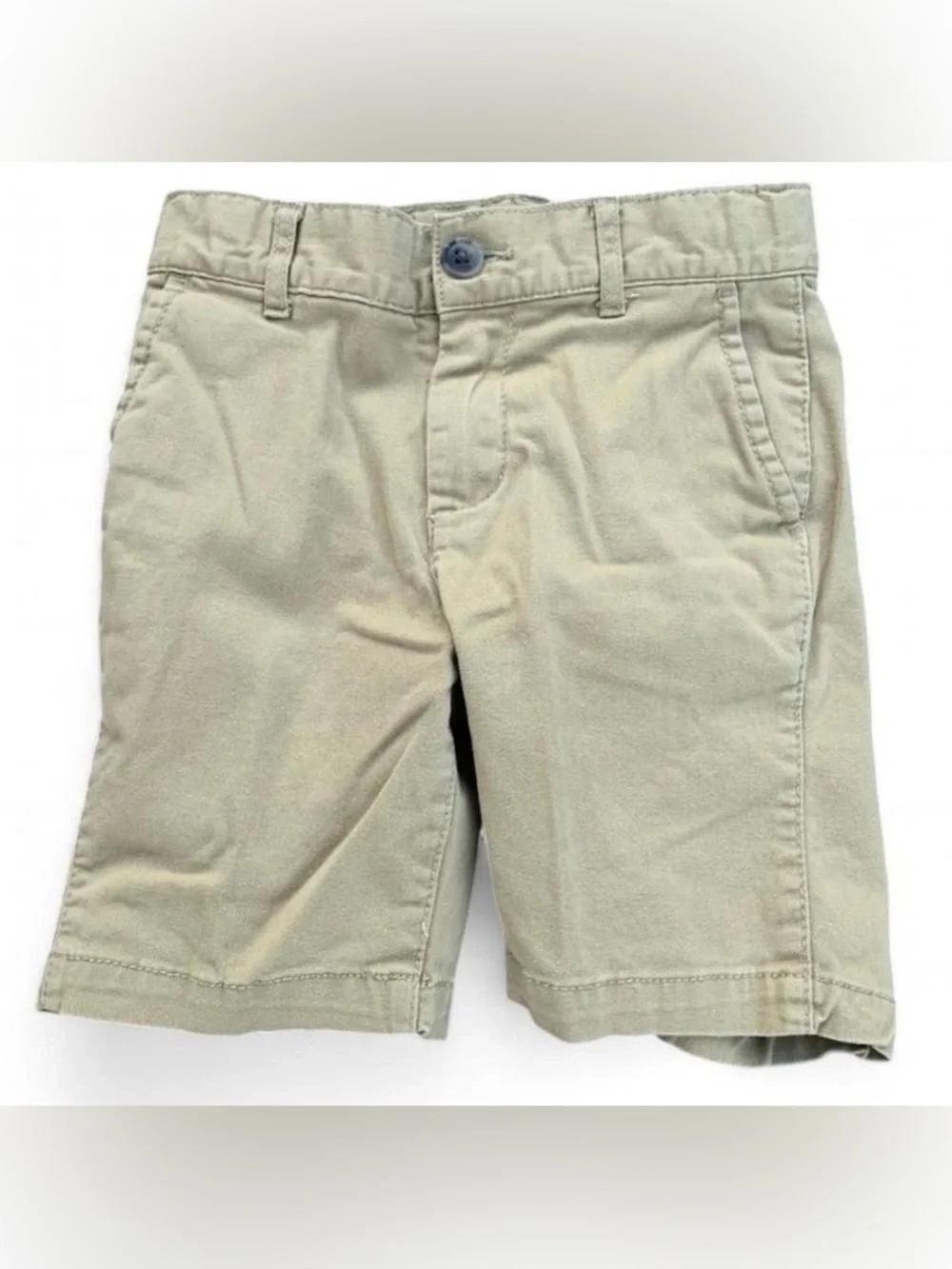 Tan Khaki Uniform Shorts with Adjustable Straps
